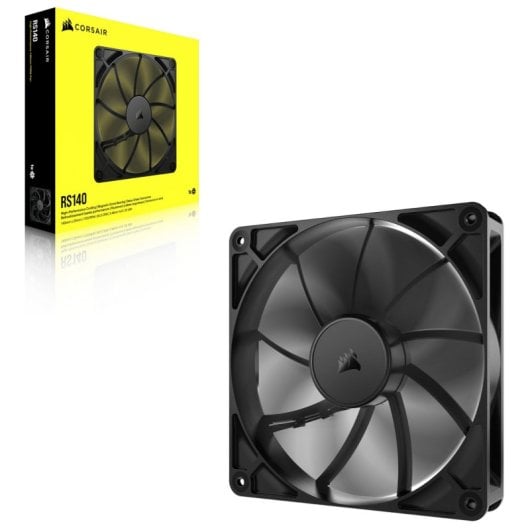 Corsair RS140 Pack Doble Ventilador Suplementario PWM 140mm Negro