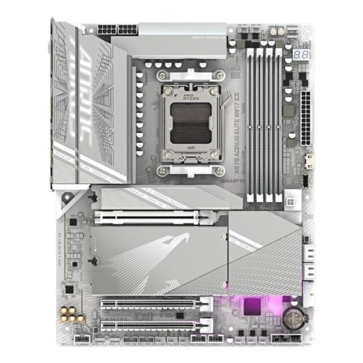 Carte mère Gigabyte X870 AORUS ELITE WIFI7 ICE X870 AM5 DDR5 ATX WiFi 7 USB4 2.5GbE RGB