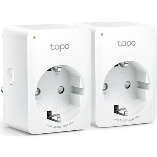 TP-Link Tapo P100 Pack 2 Enchufes Inteligentes para Hogar 2990W Blancos