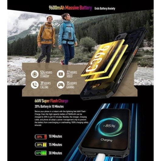 Ulefone Armor 19T 4G 12GB 256GB 6.58" Negro