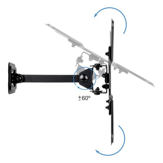 TooQ LP1343TN-B Soporte de Pared Extensible para TV de 13-43" VESA 200 Max 20kg Negro