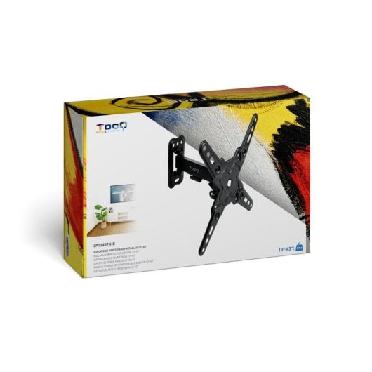 TooQ LP1343TN-B Soporte de Pared Extensible para TV de 13-43" VESA 200 Max 20kg Negro