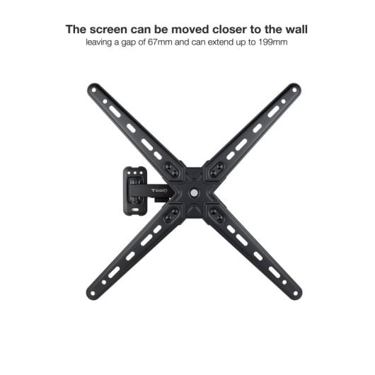 TooQ LP1355TN-B Soporte de Pared Extensible para TV de 13-55" VESA 400 Max 25kg Negro