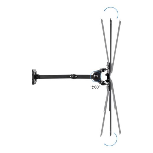 TooQ LP1356TN-B Soporte de Pared Extensible para TV de 13-55" VESA 400 Max 25kg Negro