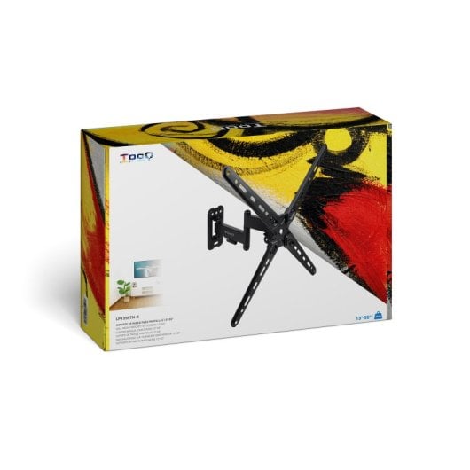 TooQ LP1356TN-B Soporte de Pared Extensible para TV de 13-55" VESA 400 Max 25kg Negro
