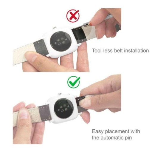 Cintura in cuero marrone scuro 20mm Ociodual con fibbia in acciaio inossidabile