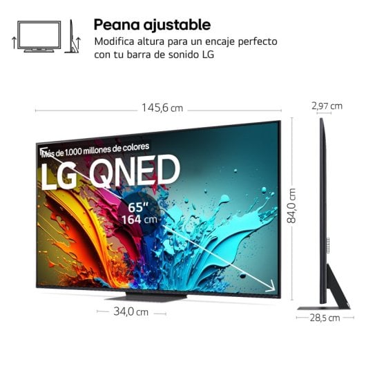 LG 65QNED86T6A 65" QNED UltraHD 4K HDR10 WebOS24 120Hz AI ThinQ
