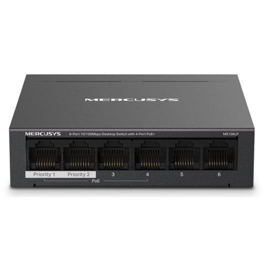 Mercusys MS106LP Switch Gestionado 10/100 6 Puertos PoE