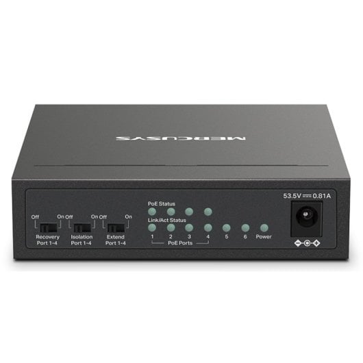 Mercusys MS106LP Switch Gestionado 10/100 6 Puertos PoE