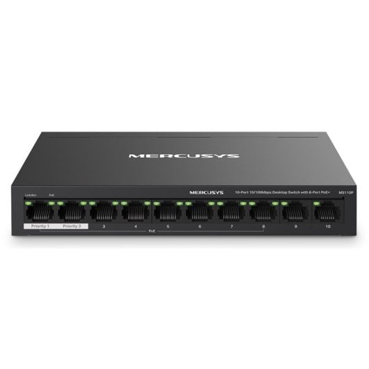 Mercusys MS110P Switch Gerido 10/100 com 10 Portas PoE