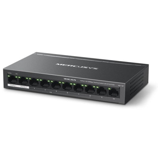 Mercusys MS110P Switch Gerido 10/100 com 10 Portas PoE