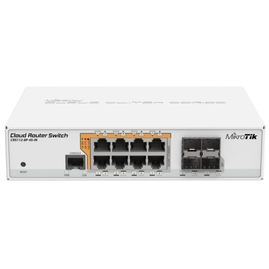 Mikrotik Crs1128p4sin, Gigabit Ethernet 10/100/1000, Alimentazione su Ethernet Poe