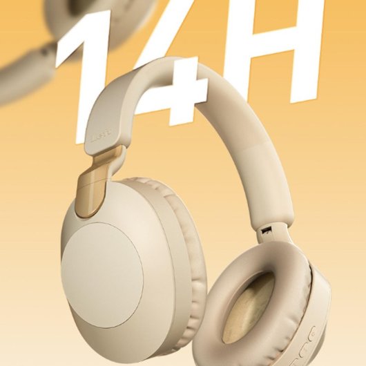 Kinsi MS-B2 Auriculares Inalámbricos Bluetooth de Oficina con Micrófono Plegable Giratorio Rojos