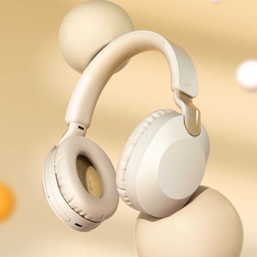 Kinsi MS-B2 Auriculares Inalámbricos Bluetooth de Oficina con Micrófono Plegable Giratorio Rojos