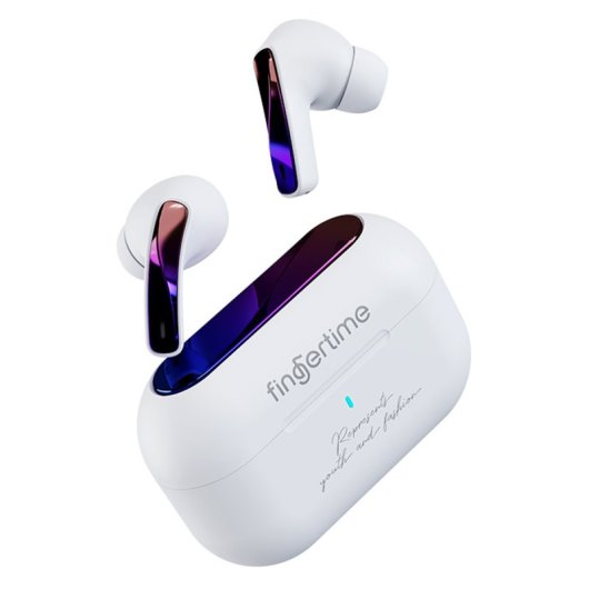 Kinsi T17 Auriculares Inalámbricos Bluetooth con Cancelación Activa del Ruido Blancos