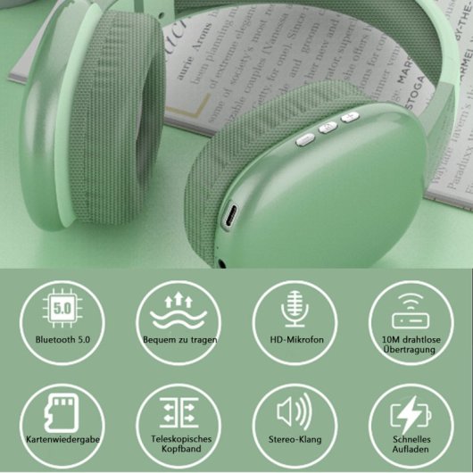 Kinsi PG02 Auriculares Inalámbricos Bluetooth Modo Triple Negros