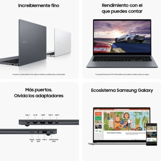 Samsung Galaxy Book4 15 NP750XGJ-KG2ES Intel Core i5-1335U/16GB/512GB SSD/15.6" + WIN 11