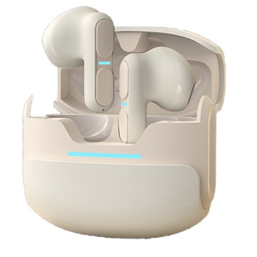 Kinsi TG11 Auriculares Inalámbricos con Cancelación de Ruido ENC Crema