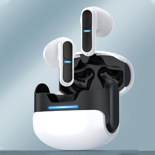 Kinsi TG11 Auriculares Inalámbricos con Cancelación de Ruido ENC Crema
