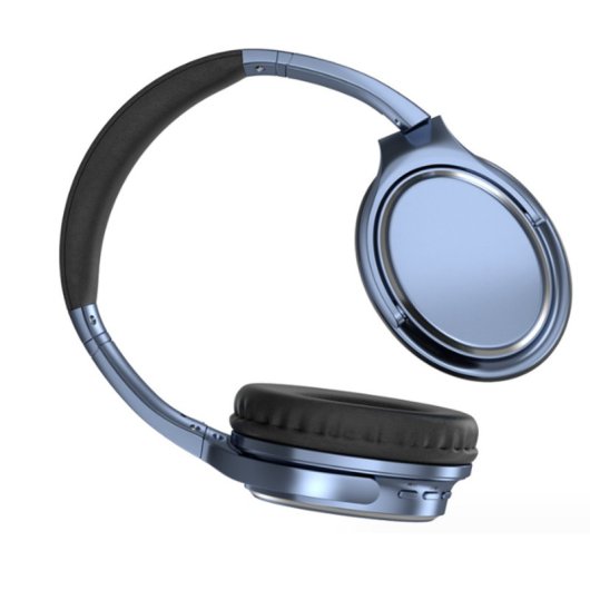 Kinsi VJ901 Auriculares Inalámbricos con Cable/Bluetooth/Jack3.5/Tarjeta TF Azules