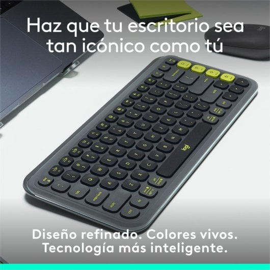 Logitech Pop Icon Keys teclado Inalámbrico Bluetooth Grafito