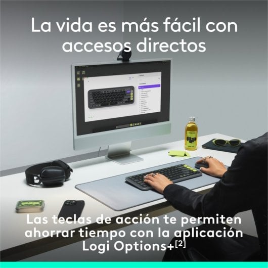 Logitech Pop Icon Keys teclado Inalámbrico Bluetooth Grafito