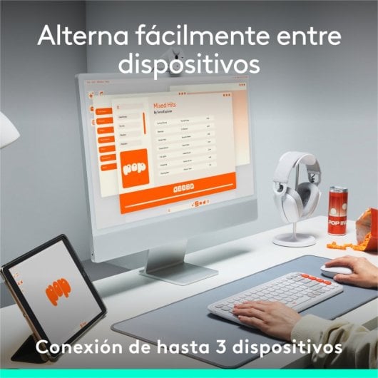 Logitech Pop Icon Keys teclado Inalámbrico Bluetooth Grafito