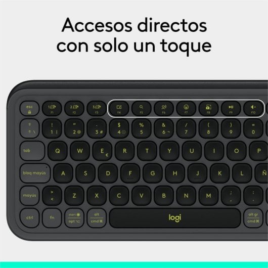 Logitech Pop Icon Keys teclado Inalámbrico Bluetooth Grafito