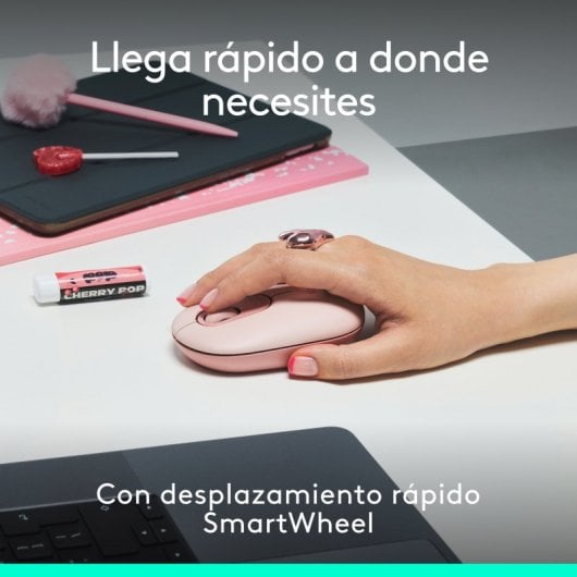 Logitech Pop Icon Combo Pack Teclado + Rato Sem Fio Rosa