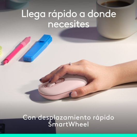Pack combiné clavier et souris sans fil Logitech Pop Icon rose