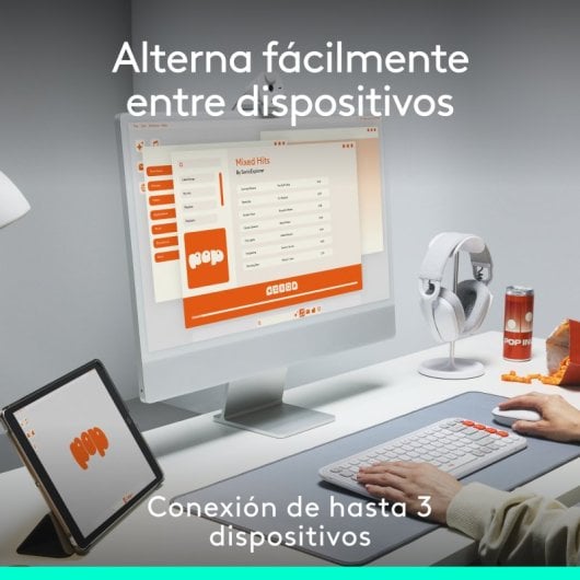 Logitech Pop Mouse Mouse wireless compatto con funzione Emoji personalizzabile Graphite