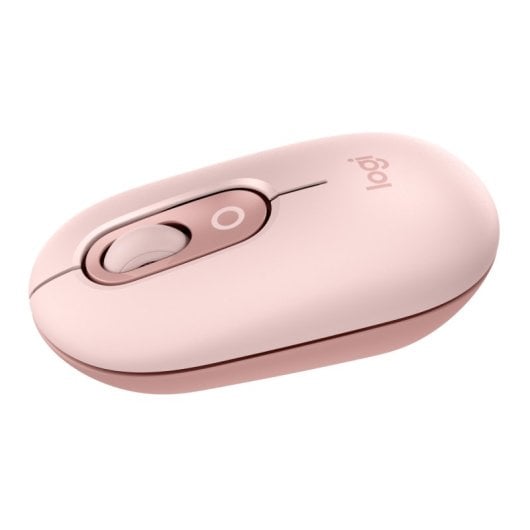 Logitech Pop Mouse Mouse wireless compatto con funzione Emoji personalizzabile, rosa