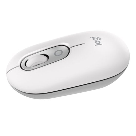 Logitech Pop Mouse Mouse wireless compatto con funzione Emoji personalizzabile Bianco