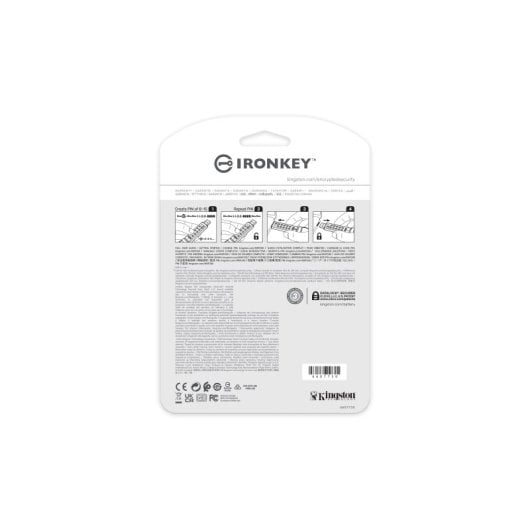 Kingston Technology IronKey Keypad 200 Clé USB 8 Go USB Type A 3.2 Gen 1 (3.1 Gen 1) Bleu