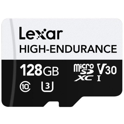 Scheda MicroSD Lexar High-Endurance 128 GB UHS-I V30 U3 Resistente