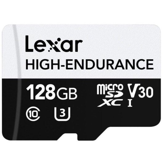 Scheda MicroSD Lexar High-Endurance 128 GB UHS-I V30 U3 Resistente