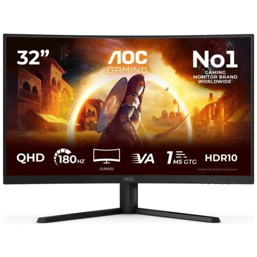 Ecran PC AOC CQ32G4VE 31,5" QHD 180 Hz Fast VA Incurve 1 ms HDR10