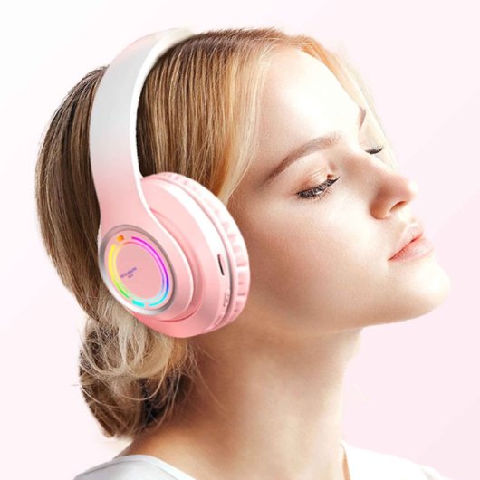 Kinsi V3PRO Auriculares Inalámbricos Bluetooth Degradado Rosa