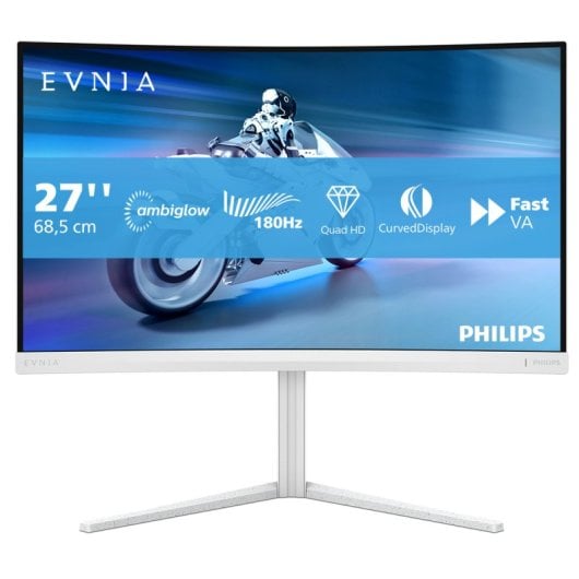 Philips Evnia 27M2C5501 27" LED Fast VA QHD 180Hz Curva Ambiglow