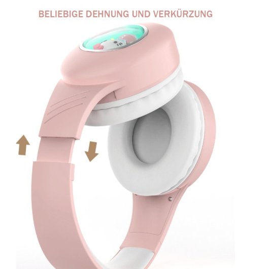Kinsi ZW-050 Auriculares Inalámbricos Bluetooth Infantiles Luz Led de Colores Azules