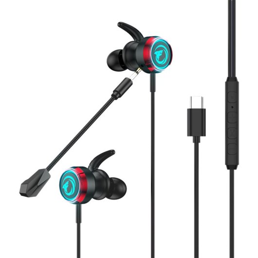 Kinsi GM4 Auriculares Gaming con Micrófono Desmontable Negros
