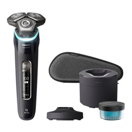 Rasoir Visage Philips Shaver Series 9000 S9976/55 Sans Fil 60min Sec et Humide 3 Têtes Charge Rapide