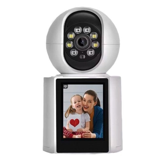 Câmera de vigilância Klack FullHD Visão Noturna Interna IA Áudio Bidirecional