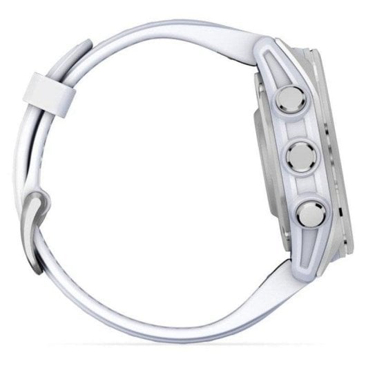 Garmin Fenix 8 Bluetooth Wi-Fi GPS 43mm AMOLED Argent Blanc M Étanchéité 10ATM SpO2