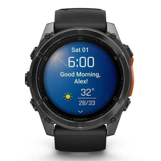 Garmin Fēnix 8 GPS Bluetooth Wi-Fi 51mm AMOLED Preto Grande Resistência Água 10ATM