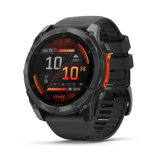 Garmin Fēnix 8 Bluetooth GPS Wi-Fi 51mm AMOLED Schwarz Groß Wasserfest 10ATM SpO2 Puls Schlaf