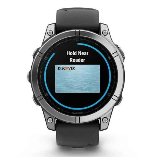 Orologio Smartwatch Garmin Fenix E 47mm in acciaio inossidabile con cinturino in silicone nero