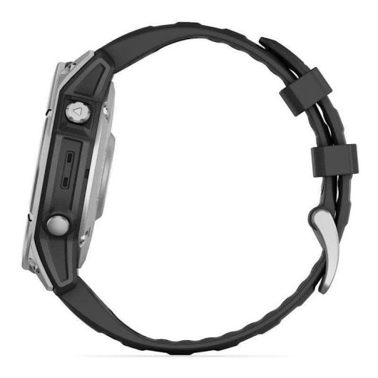 Garmin Fenix E Bluetooth GPS 47mm AMOLED Edelstahl Schwarz Wasserdicht 10ATM