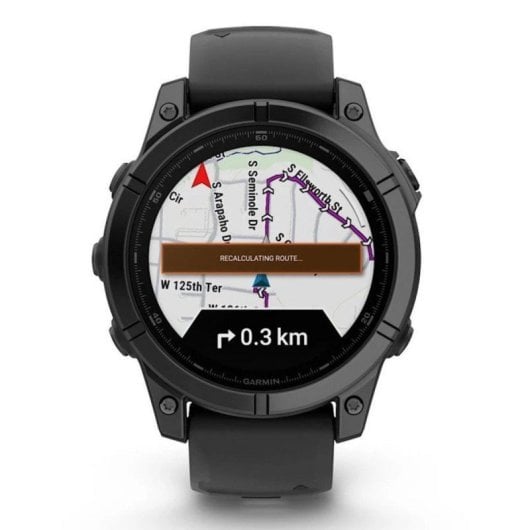Smartwatch Garmin F?nix E AMOLED 1.3" GPS Acero Inoxidable 16GB Resistente Agua Negro