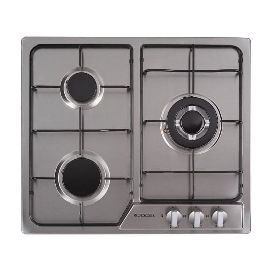 Jocel JP3GI008930 Placa Encastrable a Gas 3 Zonas Acero Inoxidable